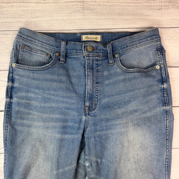 Madewell 10 High-Rise Skinny Crop Jeans Medium Wash Blue Size 30 - Picture 2 of 12